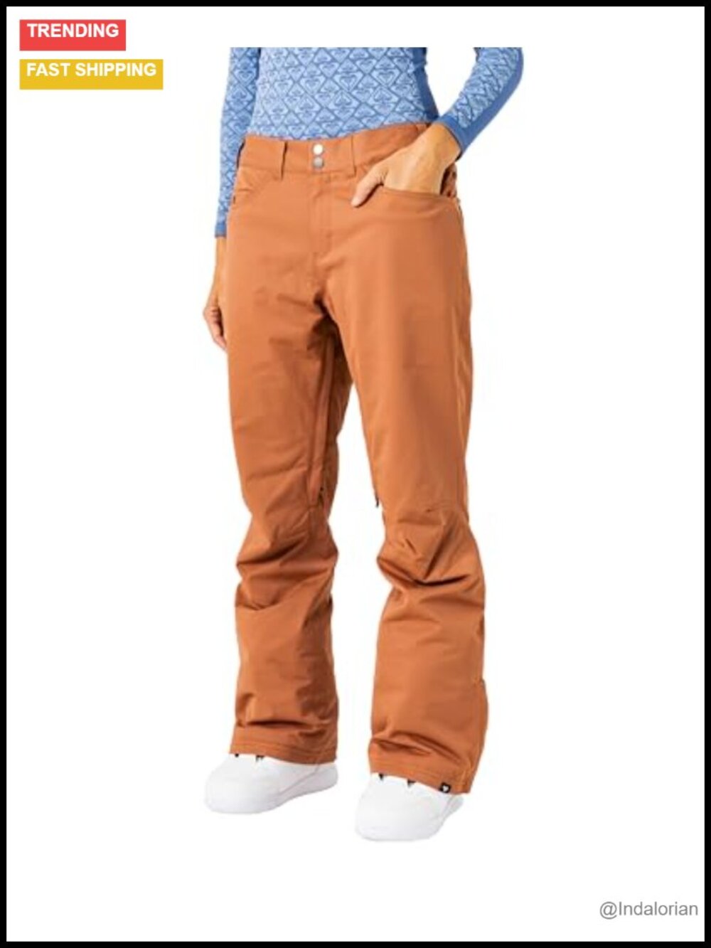 Roxy Women's Ski Pants 10K Waterproof Insulated with Snow Gaiters